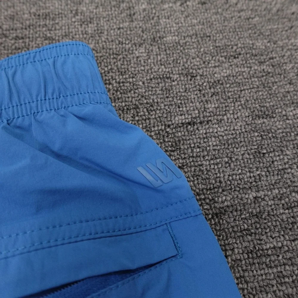 VRST Swim Shorts Mens Medium Blue Solid Mesh Lined Trunks Drawstring